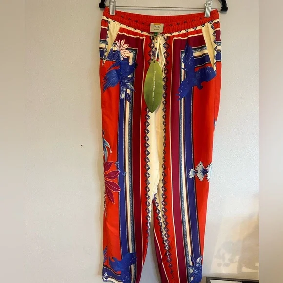 FARM Rio Macaw Scarf Pants NWT Size M - Picture 4 of 6